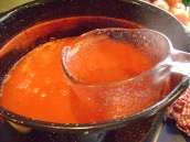 tomato juice before jar